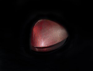 Alfa Romeo Giulia Mirror Covers - Carbon Fiber - Full Replacements - Feroce Carbon - w/ Factory Clips - Red Carbon